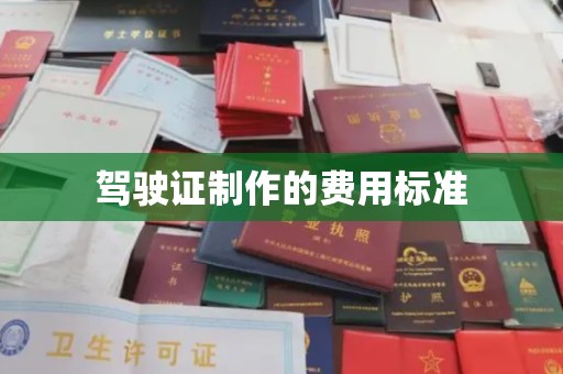 娄星驾驶证制作的费用标准